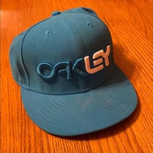 Blue Oakley New Era hat